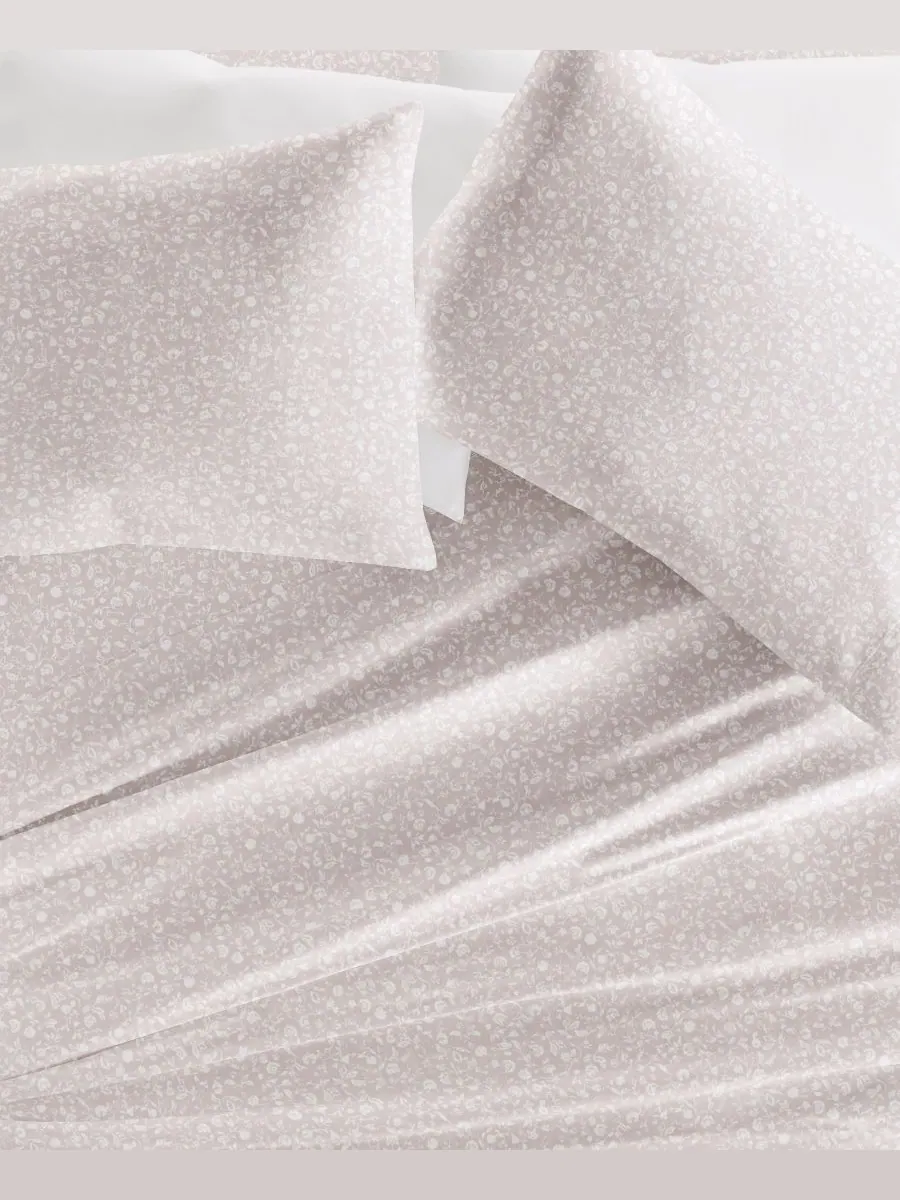 Комплект постельного белья из длинноволокнистого хлопка (300 нитей на дюйм), 4 предмета, размер — изображение 2 из 3, сирень
