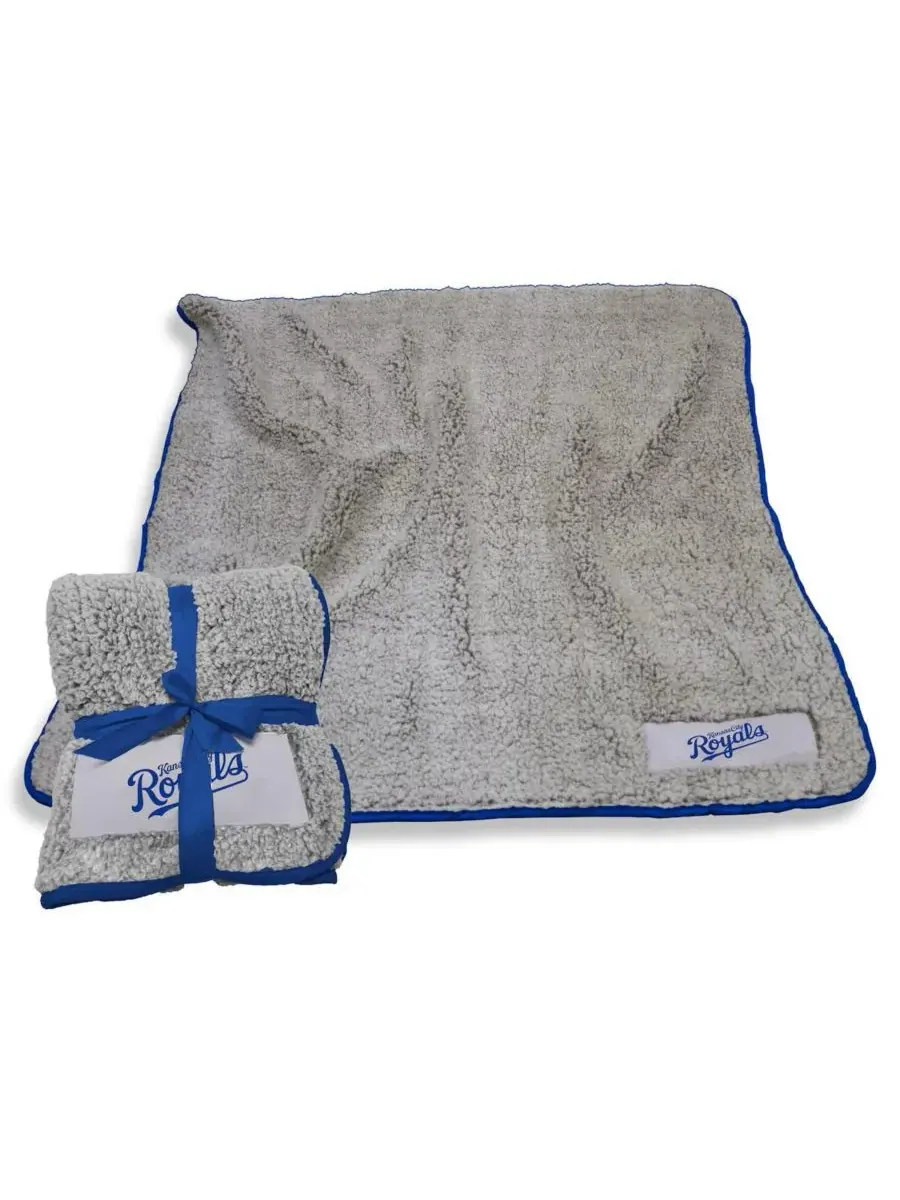 Плед из флиса Frosty Fleece с символикой команды Kansas City Royals, размер 127 x 152 см Logo Brands — мульти