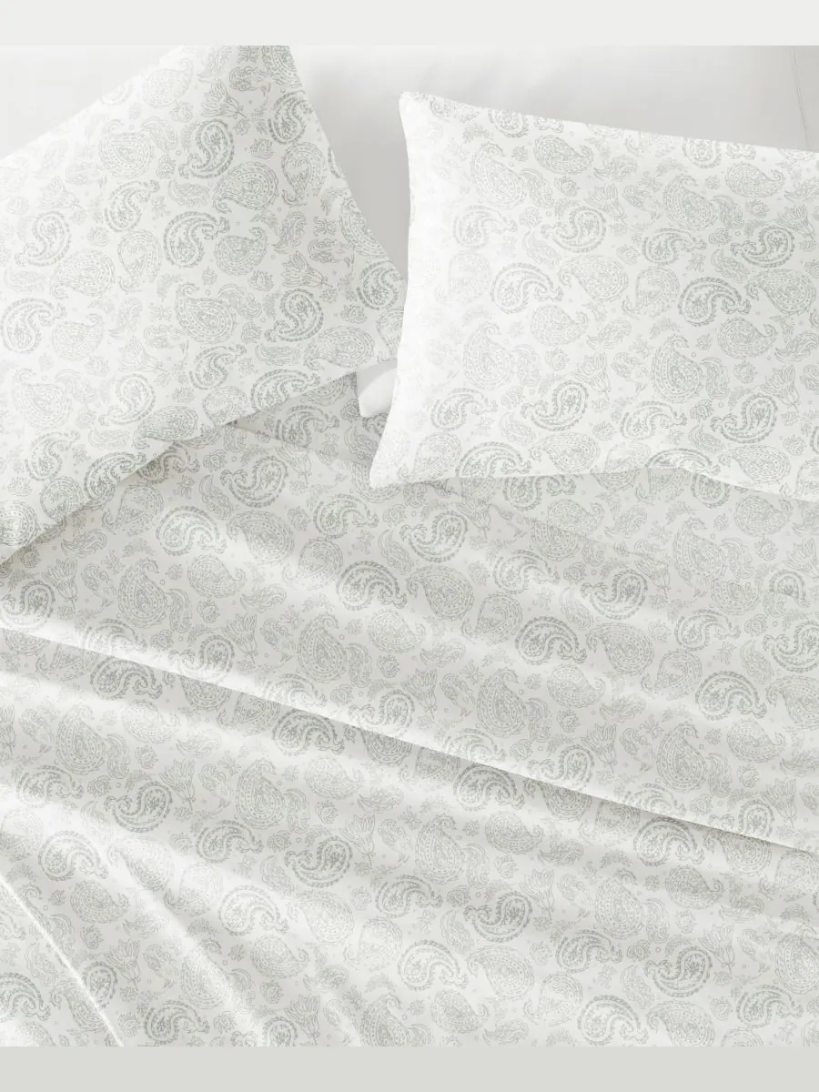 Комплект постельного белья Farmhouse Chic Premium Ultra Soft Pattern, 4 предмета, размер Full — изображение 5 из 10, серый