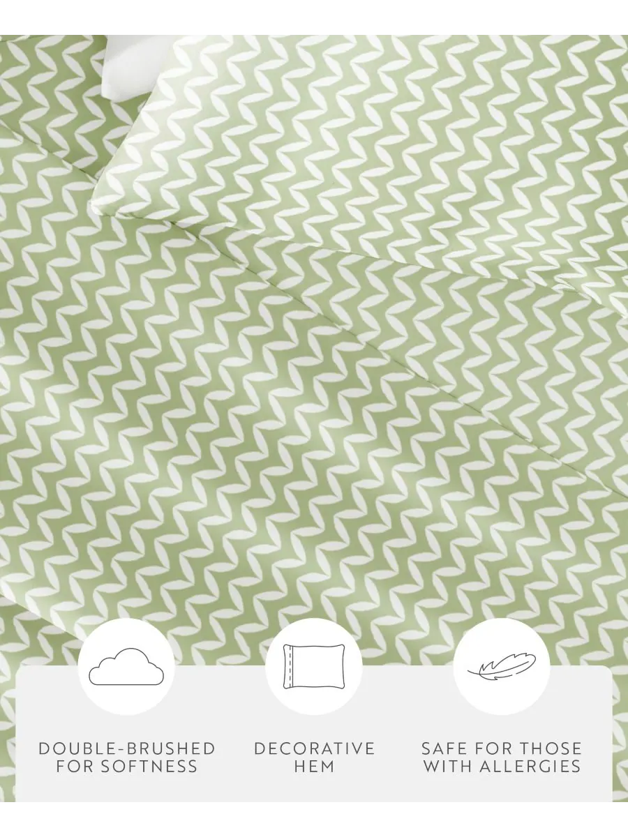 Комплект постельного белья Farmhouse Chic Premium Ultra Soft Pattern, 4 предмета, размер Full — изображение 7 из 10