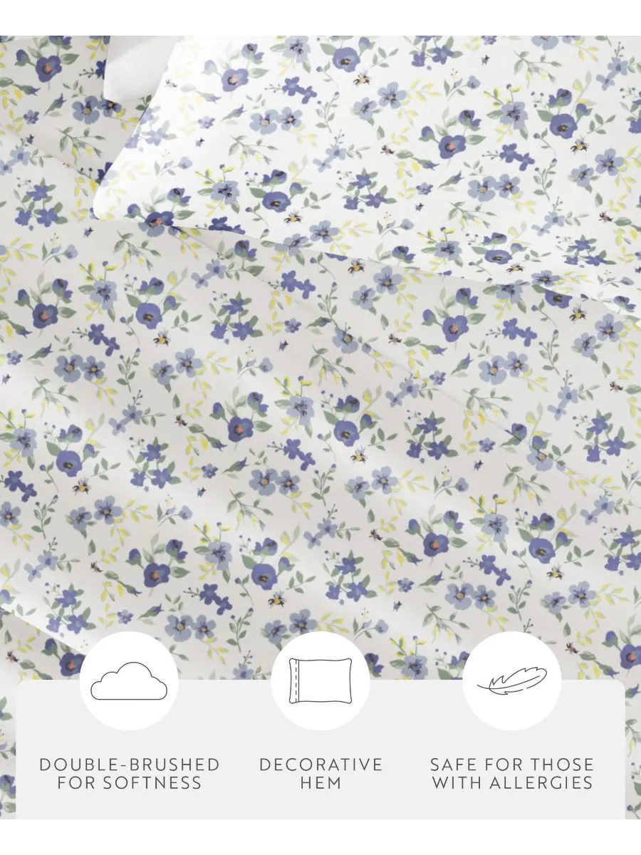 Комплект постельного белья Farmhouse Chic Premium Ultra Soft Pattern, 4 предмета, размер Full — изображение 6 из 10