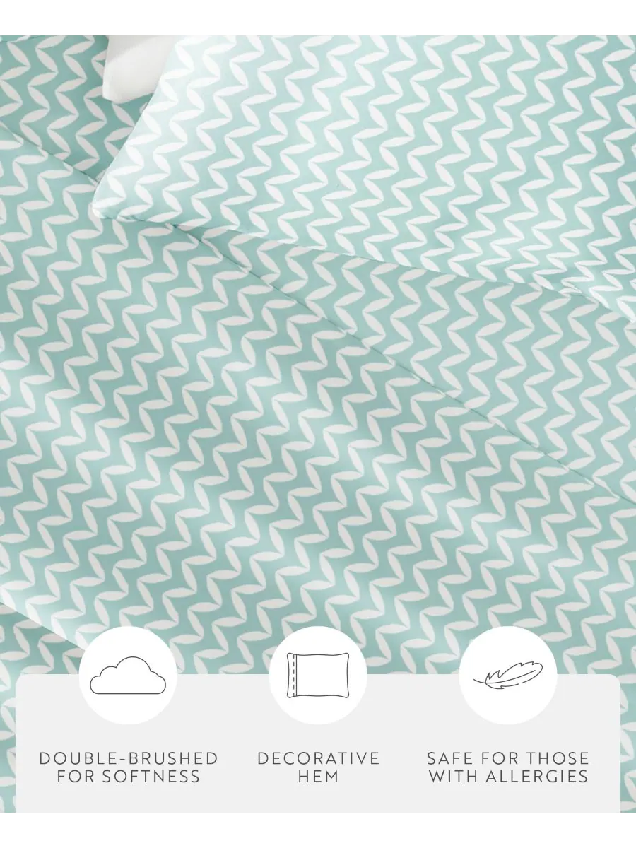 Комплект постельного белья Farmhouse Chic Premium Ultra Soft Pattern, 4 предмета, размер Full — изображение 7 из 10