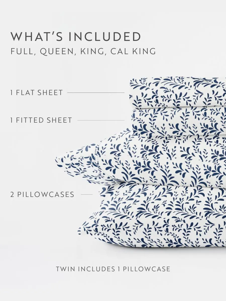 Комплект постельного белья Farmhouse Chic Premium Ultra Soft Pattern, 4 предмета, размер Full — изображение 6 из 10