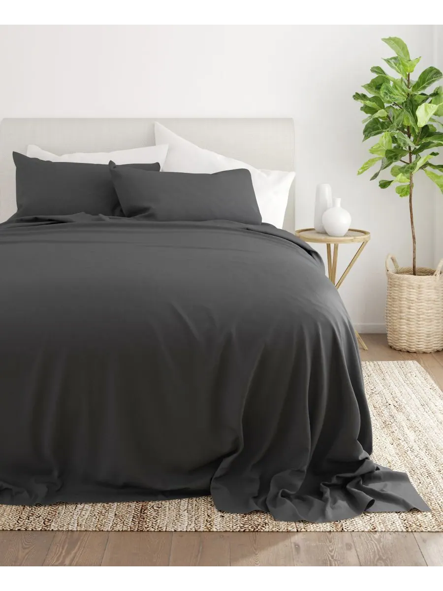 Комплект постельного белья Style Simplified из 4 предметов, размер Full Ienjoy Home — изображение 4 из 6, серый