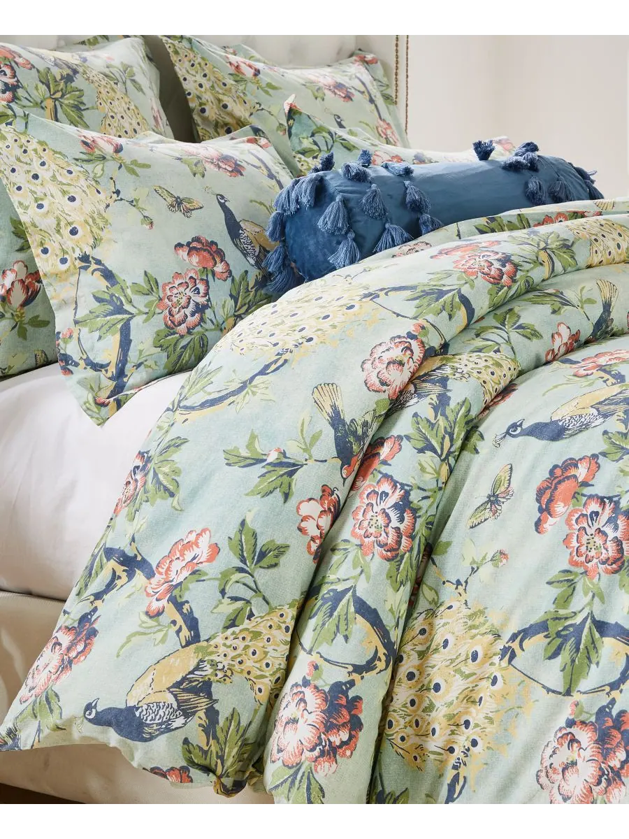 Комплект постельного белья Pavona из 3 предметов, размер Full/Queen Greenland Home Fashions — изображение 3 из 5, зеленый