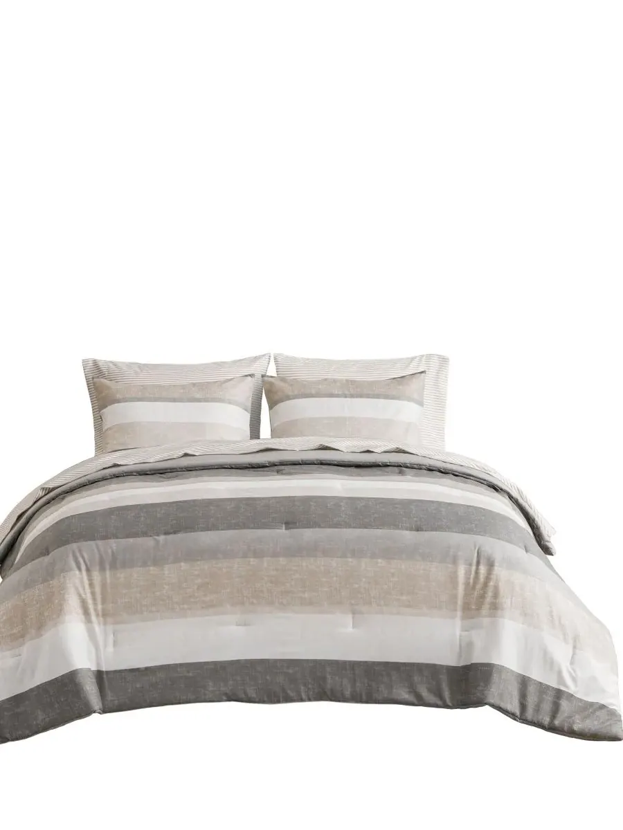 Комплект постельного белья Jaxon Wide Stripe из 7 предметов, размер California King Madison Park — изображение 10 из 10