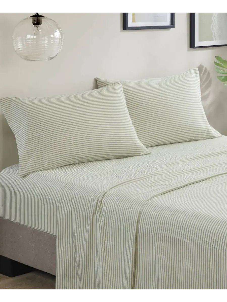Комплект постельного белья Jaxon Wide Stripe из 7 предметов, размер California King Madison Park — изображение 9 из 9