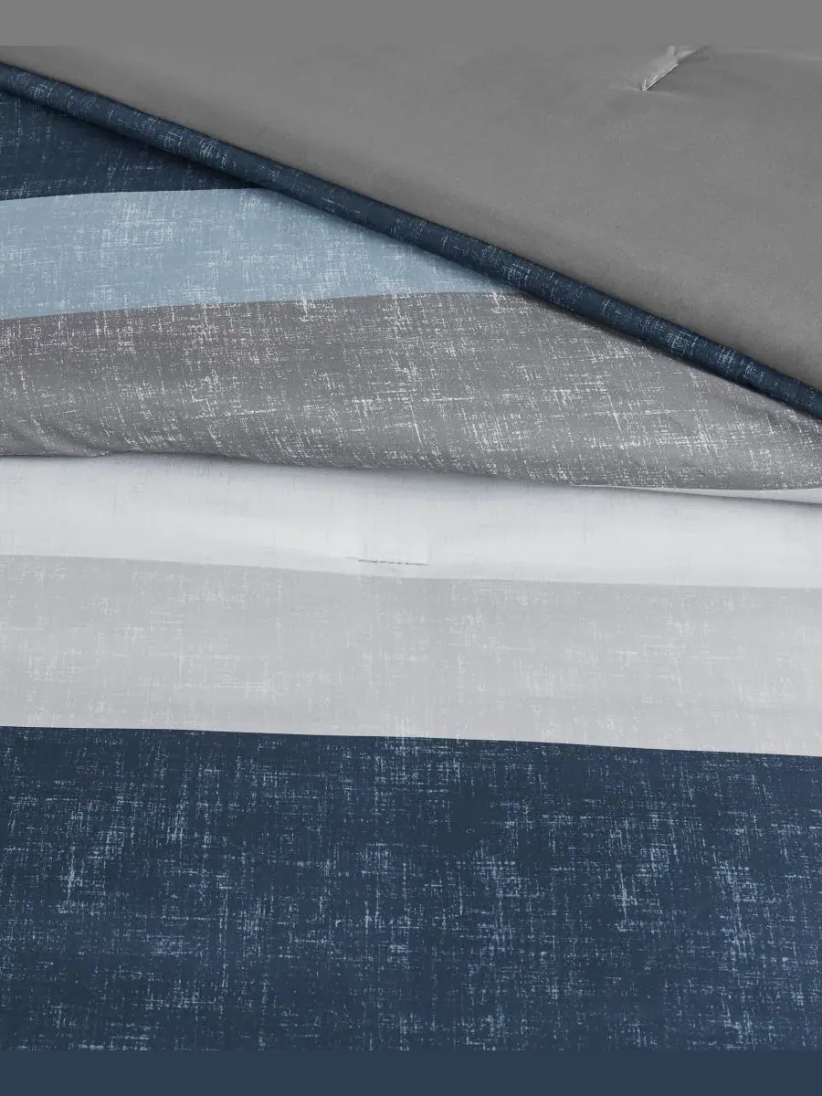 Комплект постельного белья Jaxon Wide Stripe из 7 предметов, размер California King Madison Park — изображение 8 из 10