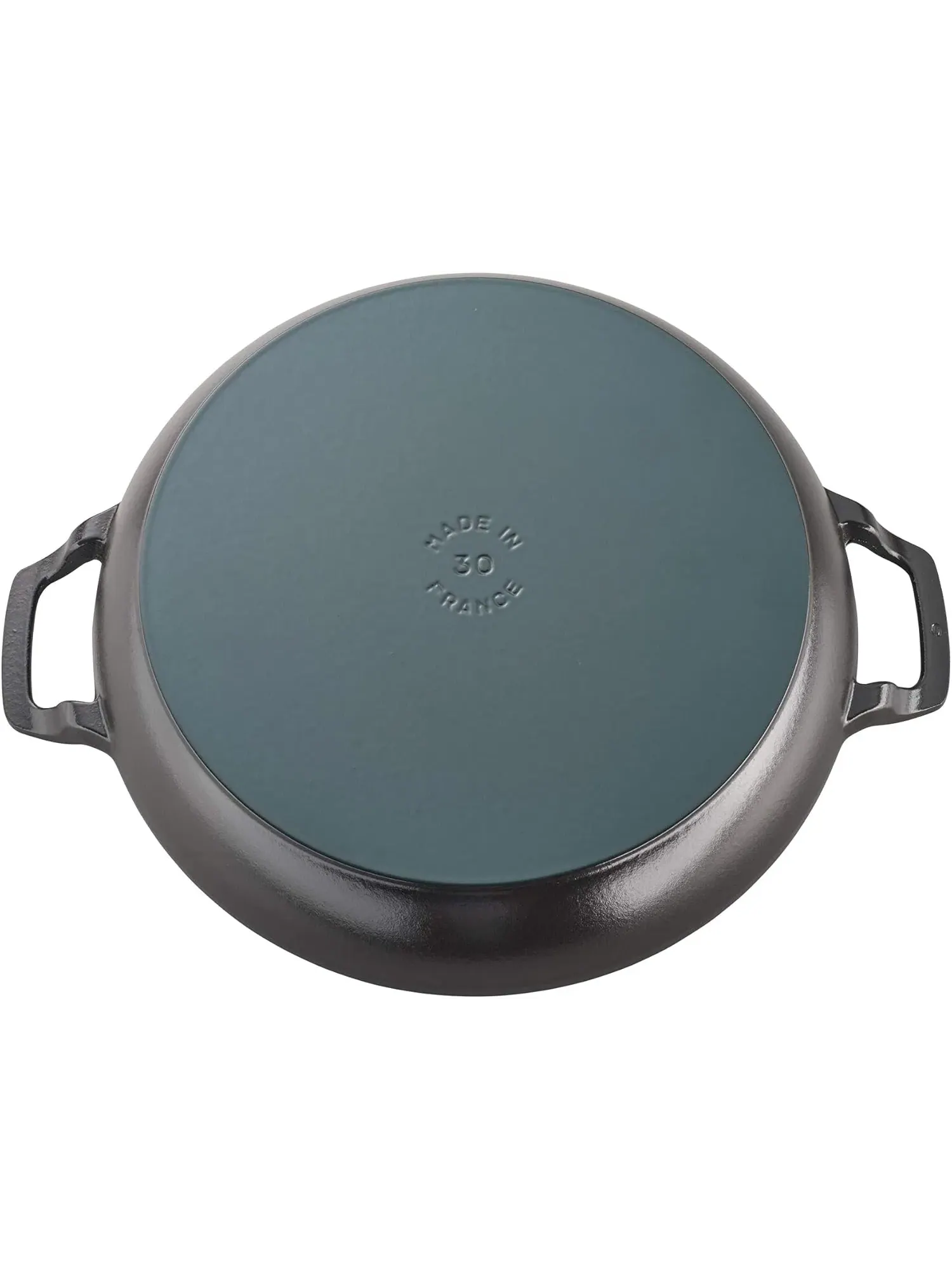 Жаровня Staub Braiser с чугунной крышкой, 30 см, 3.3 л — изображение 2 из 5, черный