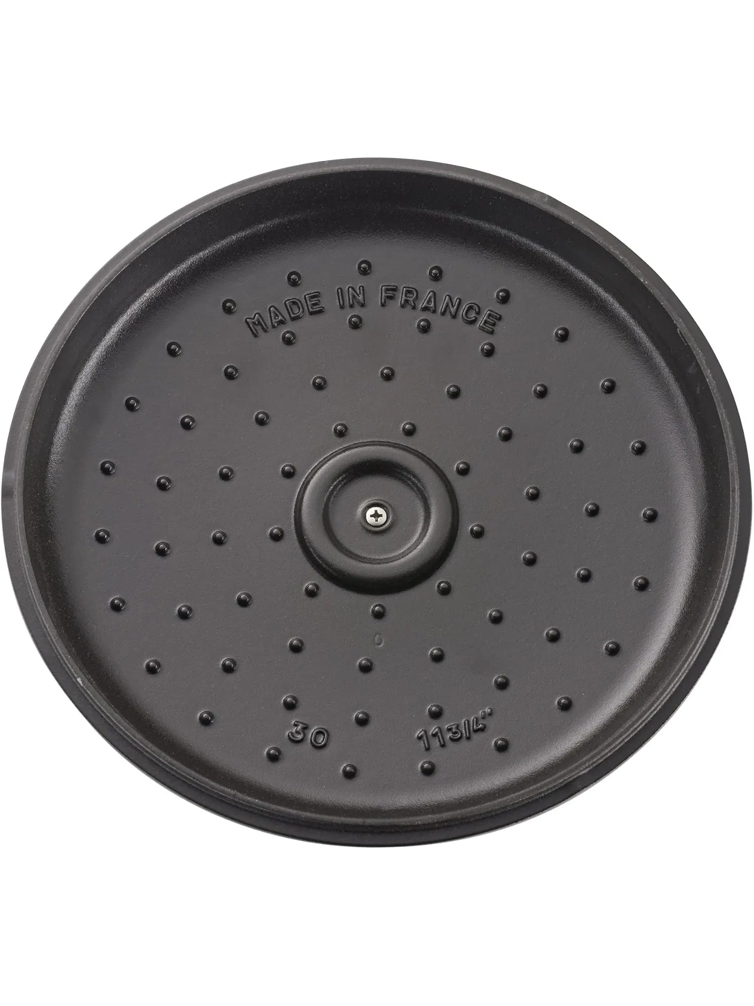 Жаровня Staub Braiser с чугунной крышкой, 30 см, 3.3 л — изображение 4 из 5, черный
