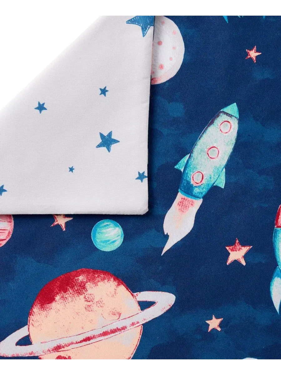 Комплект постельного белья 3 предмета Space Olivia & Finn, Twin — изображение 5 из 5, космический серый