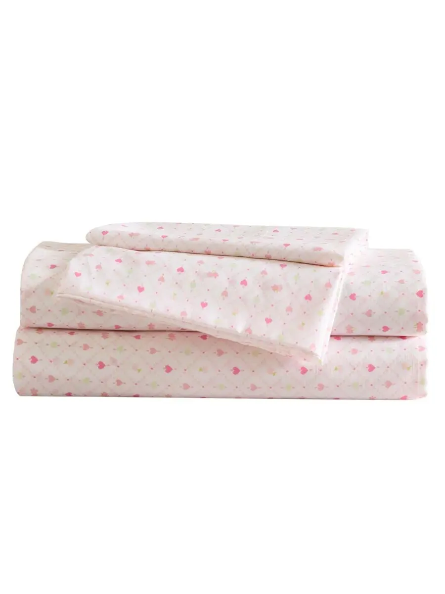 Комплект постельного белья из микрофибры, с принтом Laura Ashley Kids Heart Geo Ditsy — зеленый