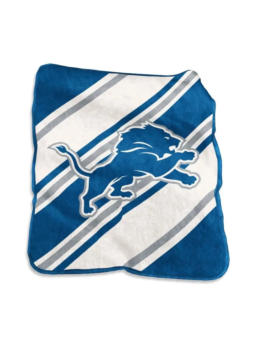 Плед флисовый Raschel Stripe Throw Blanket Logo Brands — мульти
