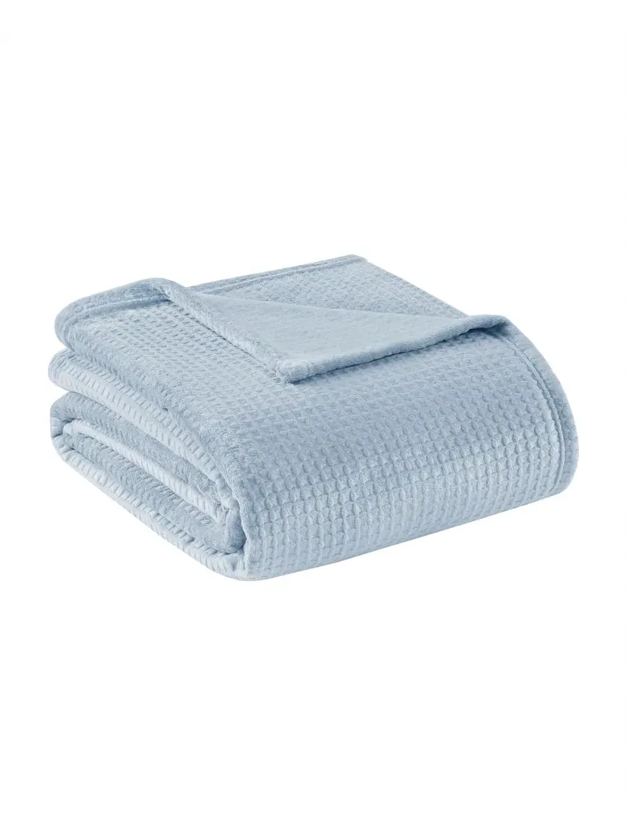 Плед из футера с вафельным узором, 229 x 229 см Premier Comfort