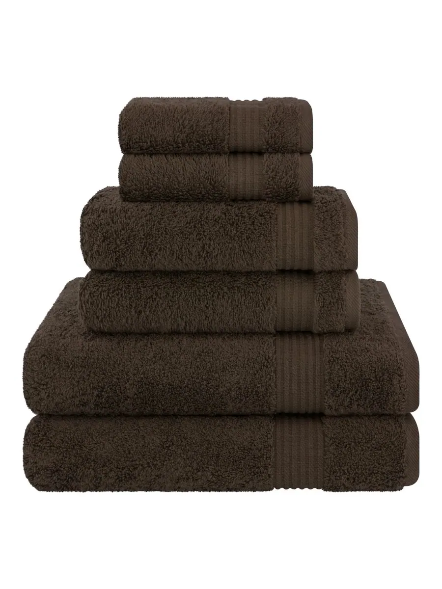 Набор банных полотенец Bekos Premium из 6 предметов, 100% турецкий хлопок American Soft Linen — изображение 1 из 4