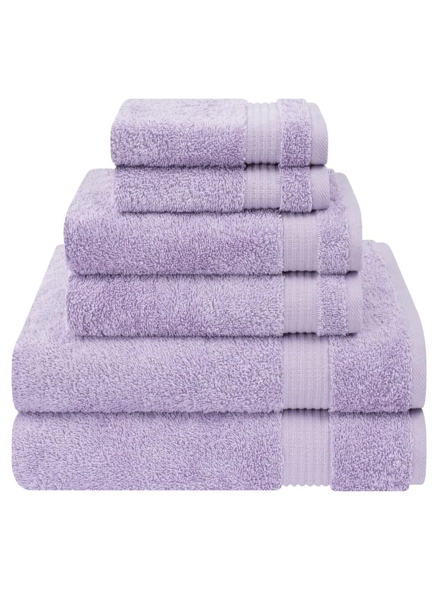 Набор банных полотенец Bekos Premium из 6 предметов, 100% турецкий хлопок American Soft Linen — изображение 1 из 4