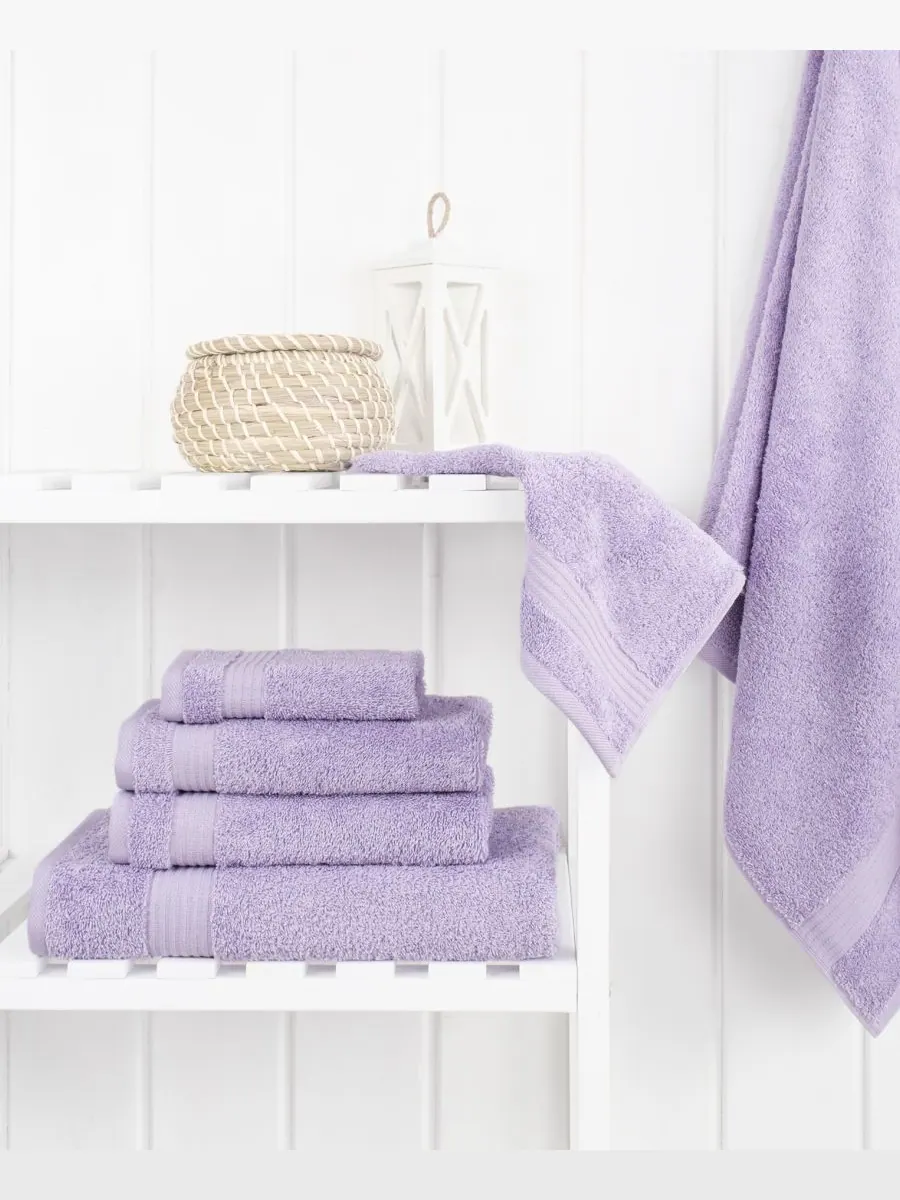 Набор банных полотенец Bekos Premium из 6 предметов, 100% турецкий хлопок American Soft Linen — изображение 2 из 4