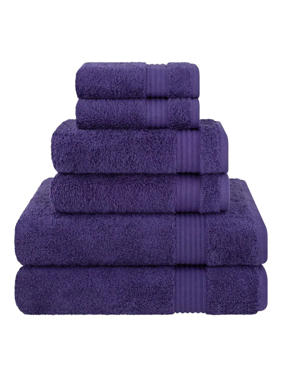 Набор банных полотенец Bekos Premium из 6 предметов, 100% турецкий хлопок American Soft Linen — изображение 1 из 4