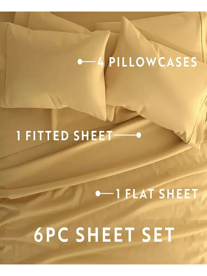 Комплект постельного белья Solids in Style от The Home Collection ienjoy Home — изображение 6 из 6, золото