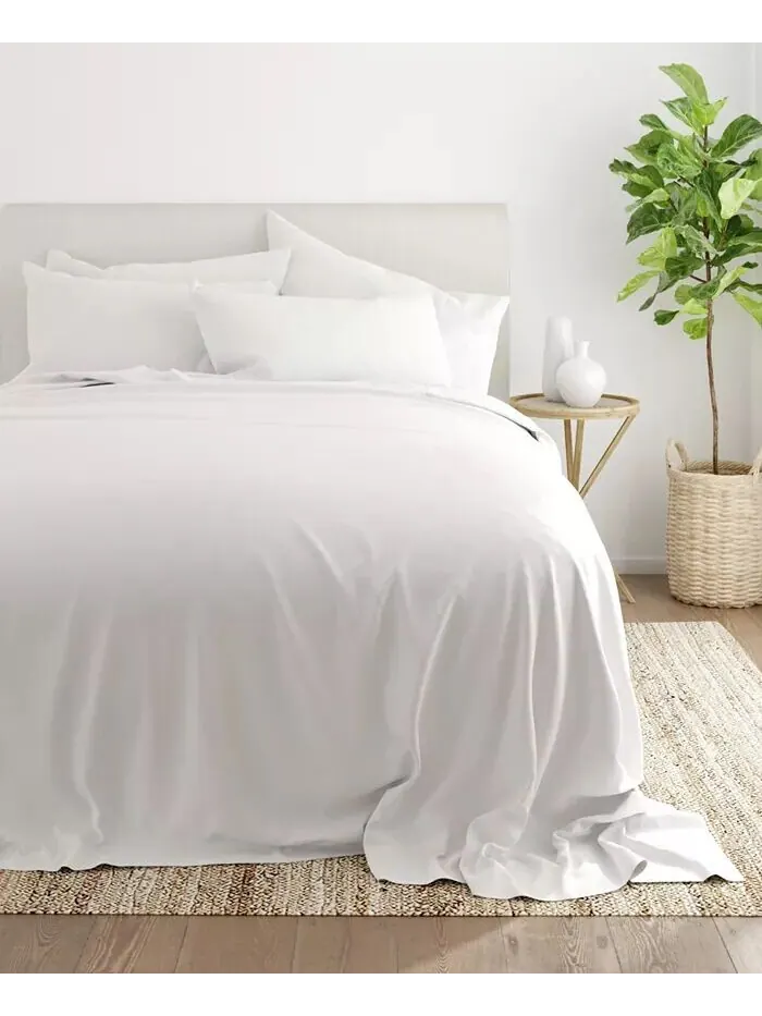 Комплект постельного белья Solids in Style от The Home Collection ienjoy Home — изображение 4 из 6, белый