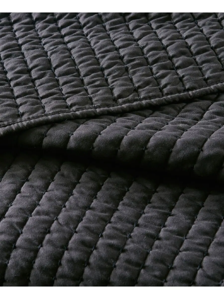Комплект стеганого одеяла Keaton из 2 предметов, размер Twin/Twin XL Madison Park — изображение 5 из 8, черный