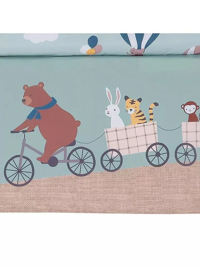 Комплект постельного белья Up Up & Away из 3 предметов для кроватки с изображением — изображение 7 из 9, синий