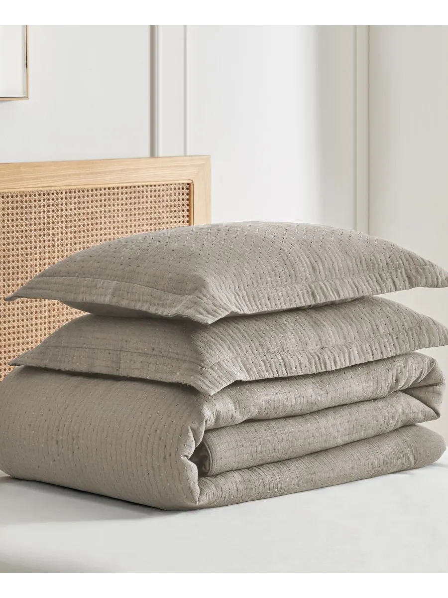 Комплект постельного белья Reede Textured, 2 предмета, размер Twin/Twin XL Levtex — изображение 4 из 4, тауп