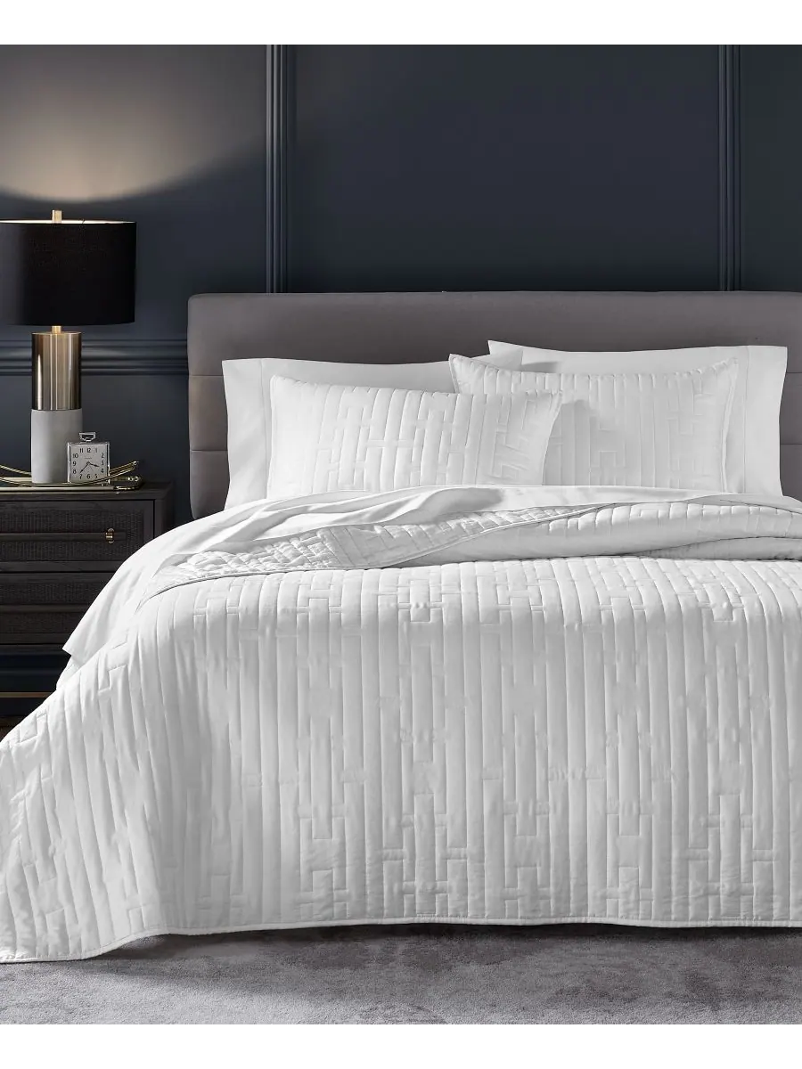 Комплект постельного белья Звенья цепи, размер King Hotel Collection — изображение 1 из 6, белый