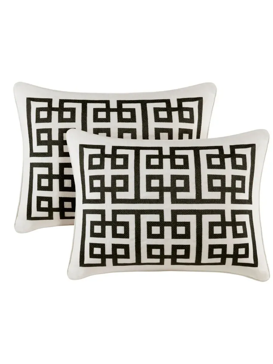 Комплект постельного белья Jarvis Embroidery из 9 предметов, размер King Madison Park Signature — изображение 7 из 10