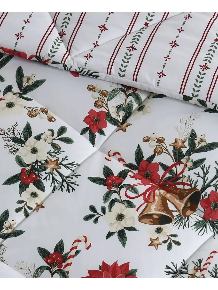 Комплект постельного белья Christmas Trimmings 4-Piece Lenox — изображение 6 из 10, мульти