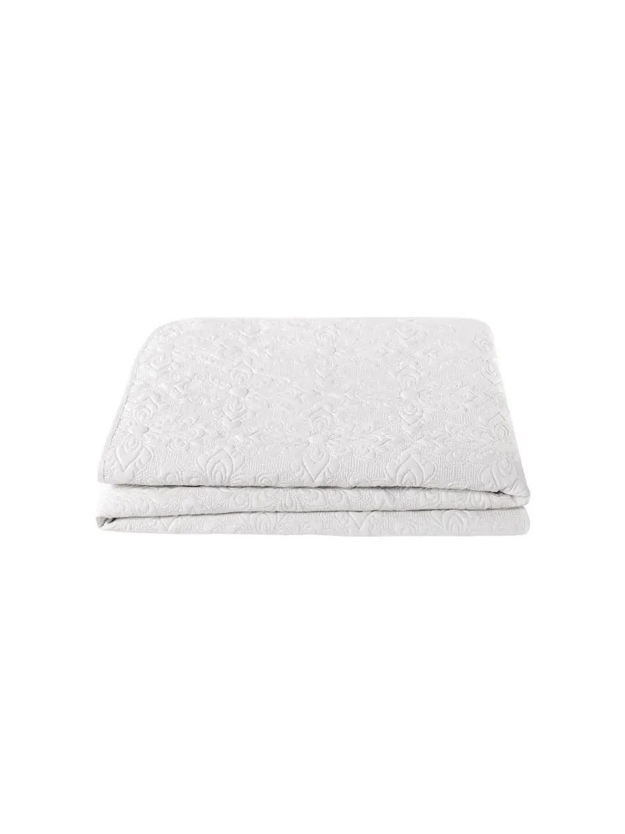 Комплект постельного белья Caroline Embossed из 3 предметов, размер King Vcny Home — изображение 5 из 7, яркий белый