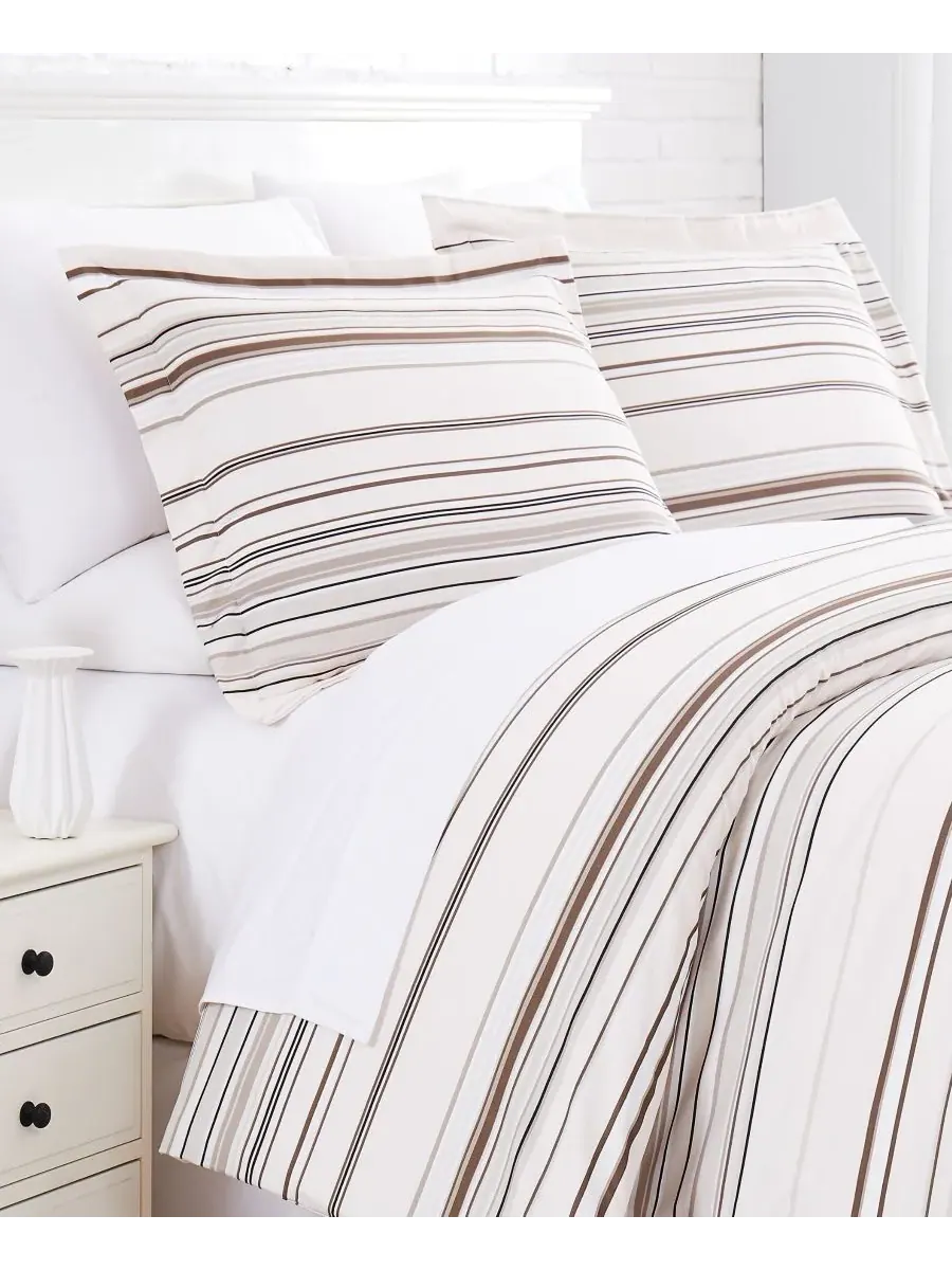 Комплект постельного белья в полоску, 3 предмета, размер Full/Queen Southshore Fine Linens
