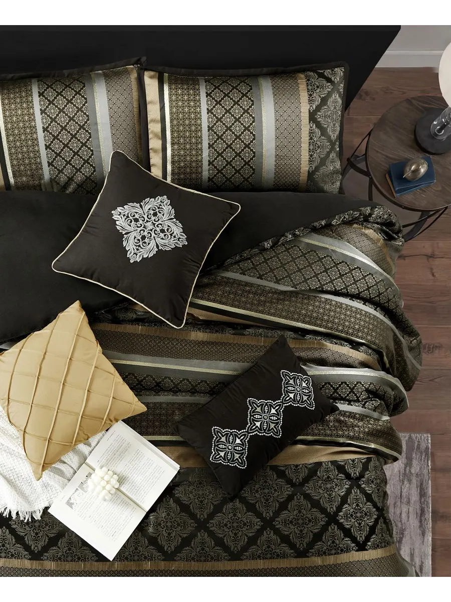 Комплект постельного белья Tefia Jacquard Damask из 7 предметов, размер California King Stratford — изображение 3 из 5