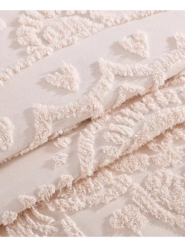 Легкое покрывало Lotus шенилл, двуспальное Beatrice Home Fashions — изображение 3 из 3, пудровый розовый
