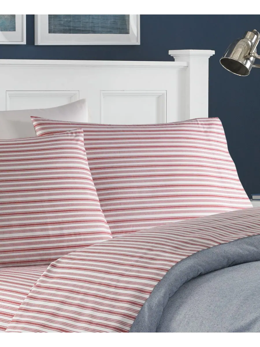 Комплект постельного белья coleridge stripe из хлопкового перкаля, 4 предмета, размер full. Nautica — изображение 3 из 4