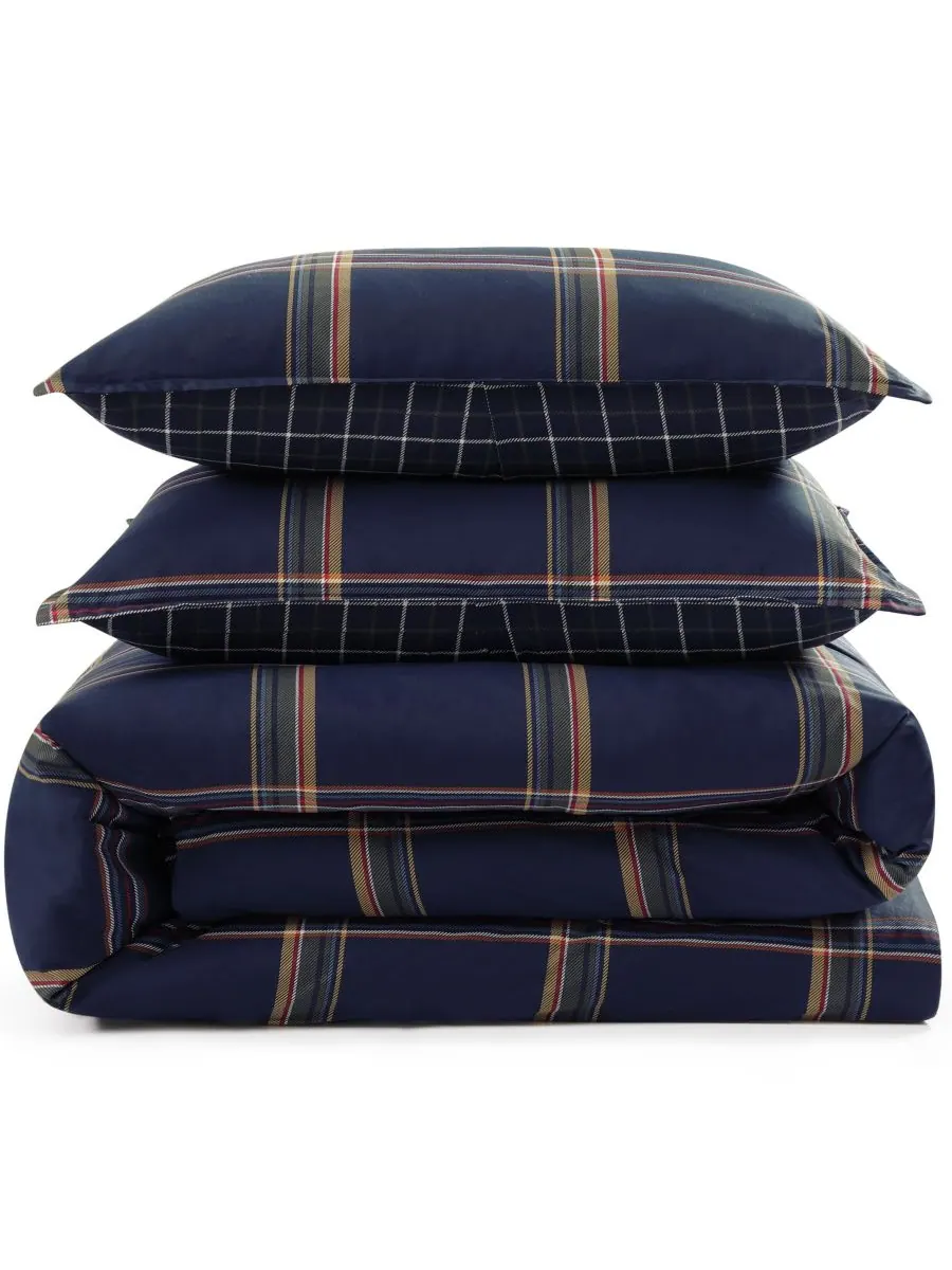 Комплект постельного белья Beacon Plaid из 3 предметов, хлопковый, размер King Tommy Hilfiger, Core — изображение 2 из 8