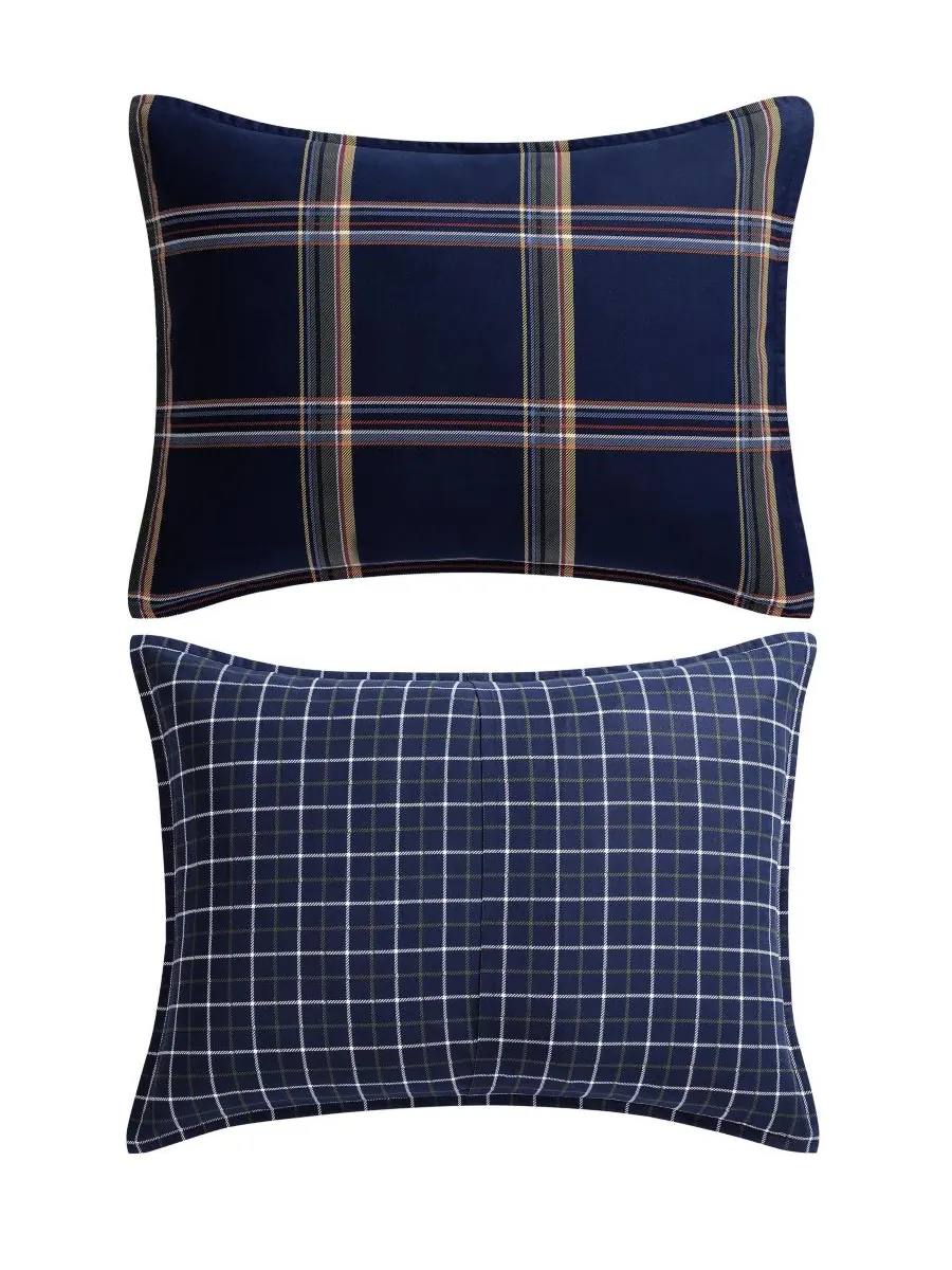 Комплект постельного белья Beacon Plaid из 3 предметов, хлопковый, размер King Tommy Hilfiger, Core — изображение 3 из 8