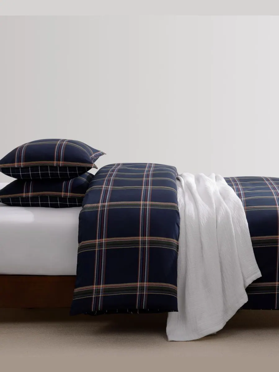 Комплект постельного белья Beacon Plaid из 3 предметов, хлопковый, размер King Tommy Hilfiger, Core — изображение 5 из 8