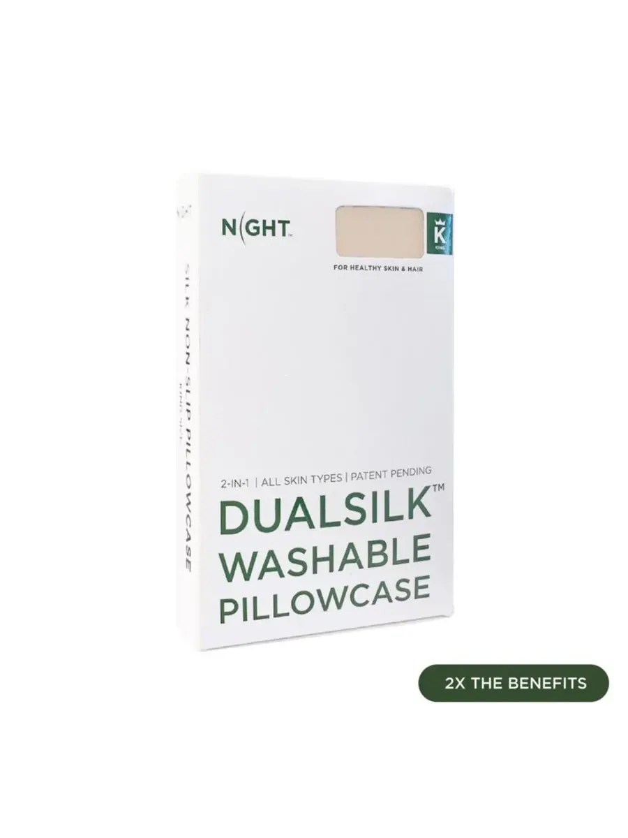 Наволочка DualSilk из 100% тутового шелка и эвкалипта Night — изображение 10 из 10, шампань