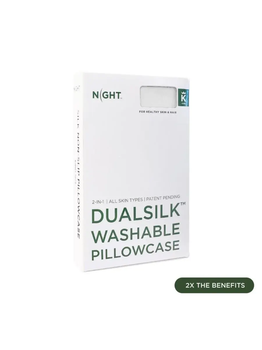 Наволочка DualSilk из 100% тутового шелка и эвкалипта Night — изображение 10 из 10, белый