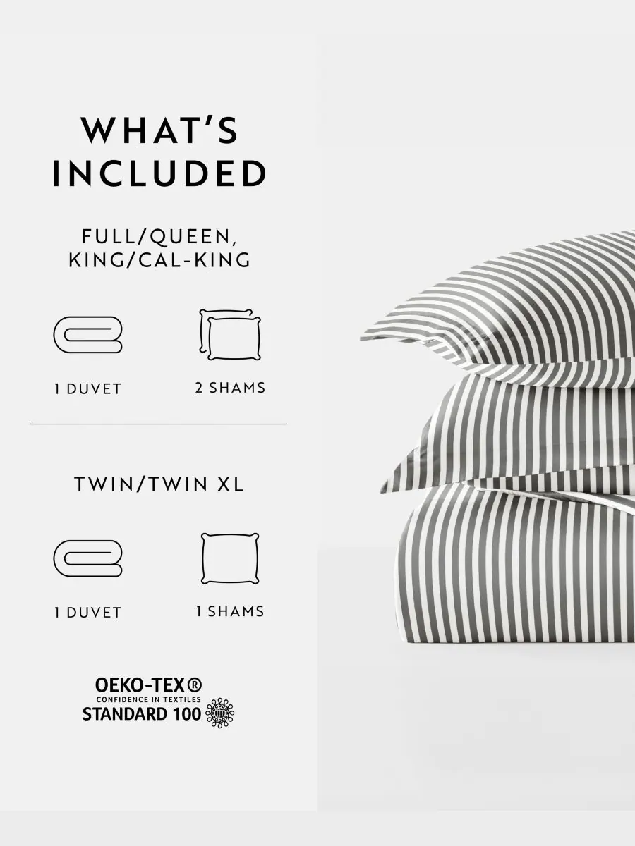 Комплект постельного белья Elegant Designs с узором, размер Full/Queen ienjoy Home — изображение 6 из 10, серый