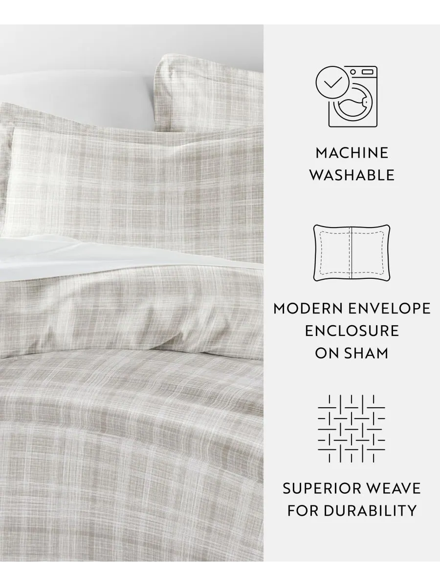 Комплект постельного белья Elegant Designs с узором, размер Full/Queen Ienjoy Home — изображение 5 из 10, серый