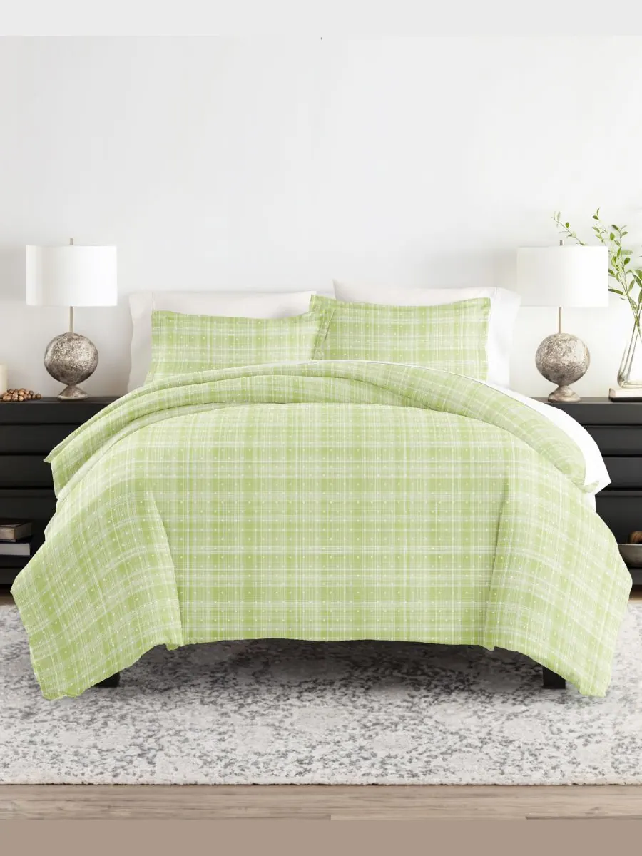 Комплект постельного белья Elegant Designs с узором, размер Full/Queen ienjoy Home, Moss Polka Dot