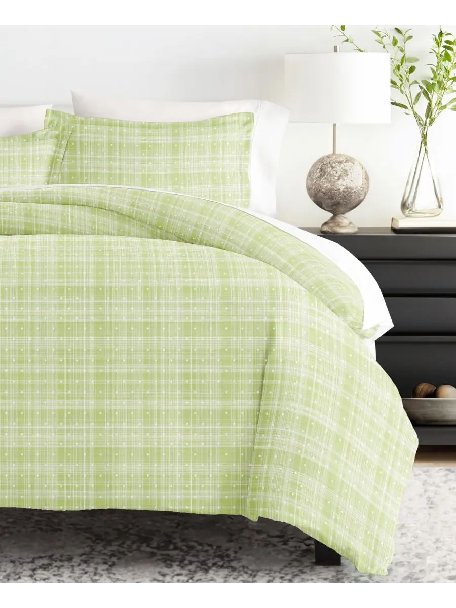 Комплект постельного белья Elegant Designs с узором, размер Full/Queen ienjoy Home, Moss Polka Dot — изображение 8 из 9