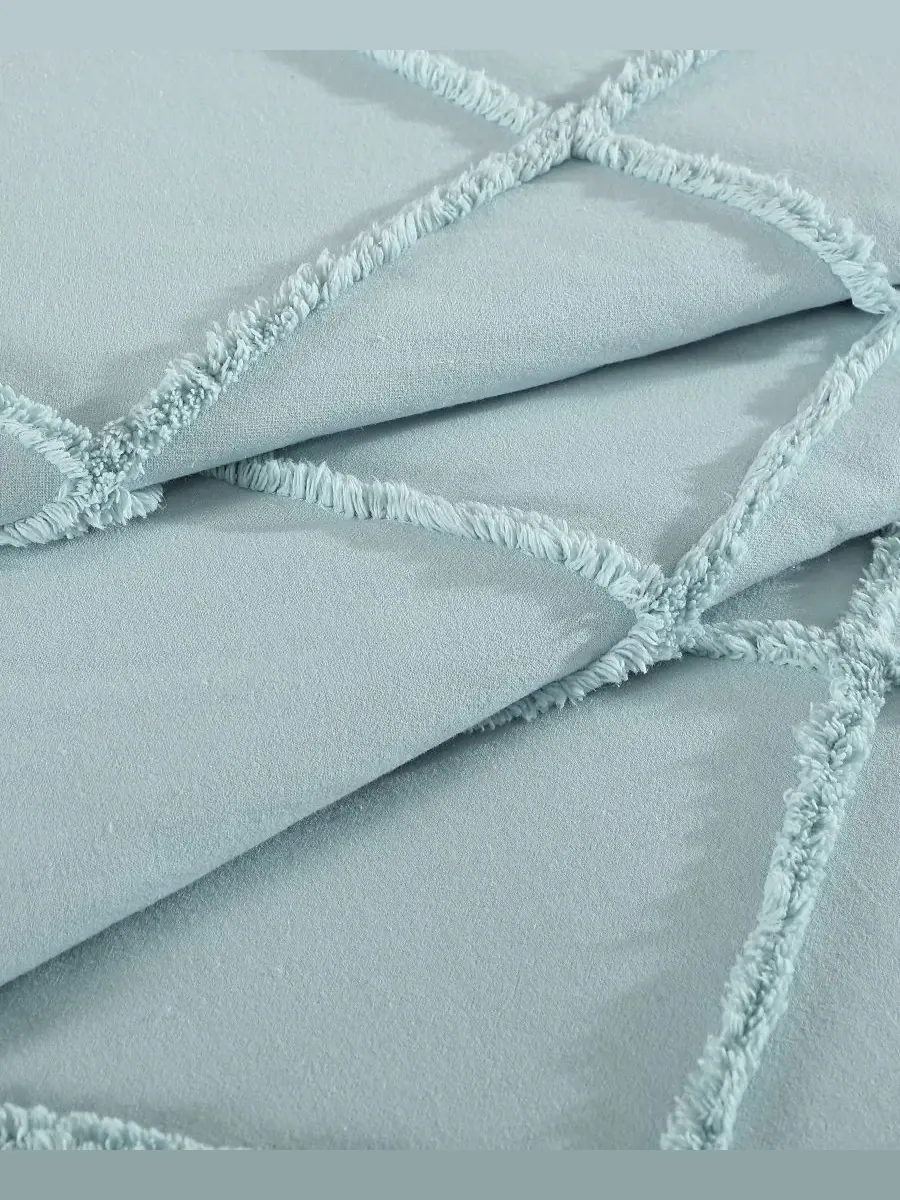 Классическое покрывало из синели, размер Queen Elle Decor — изображение 3 из 3, синий