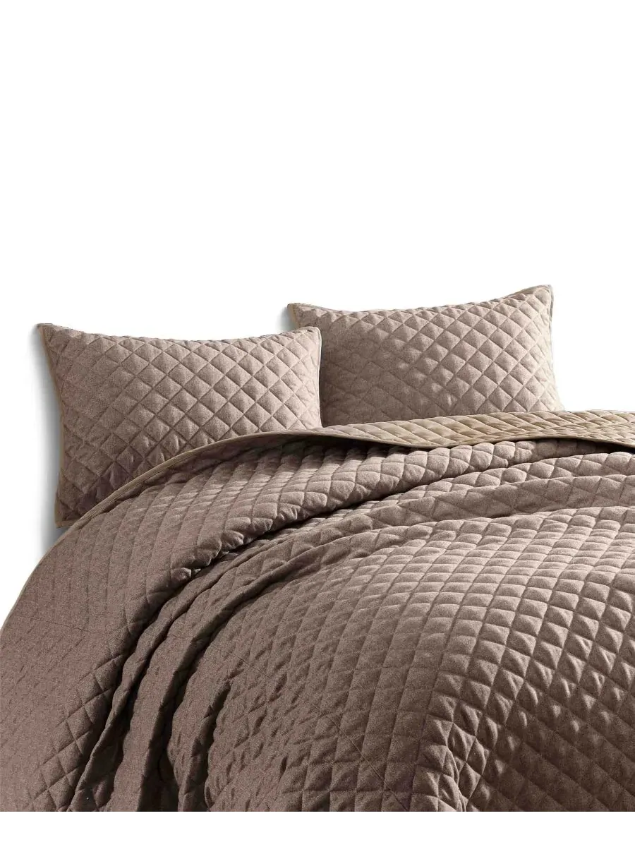 Покрывало Harlan Herringbone, бренд Riverbrook Home — изображение 2 из 6, коричневый