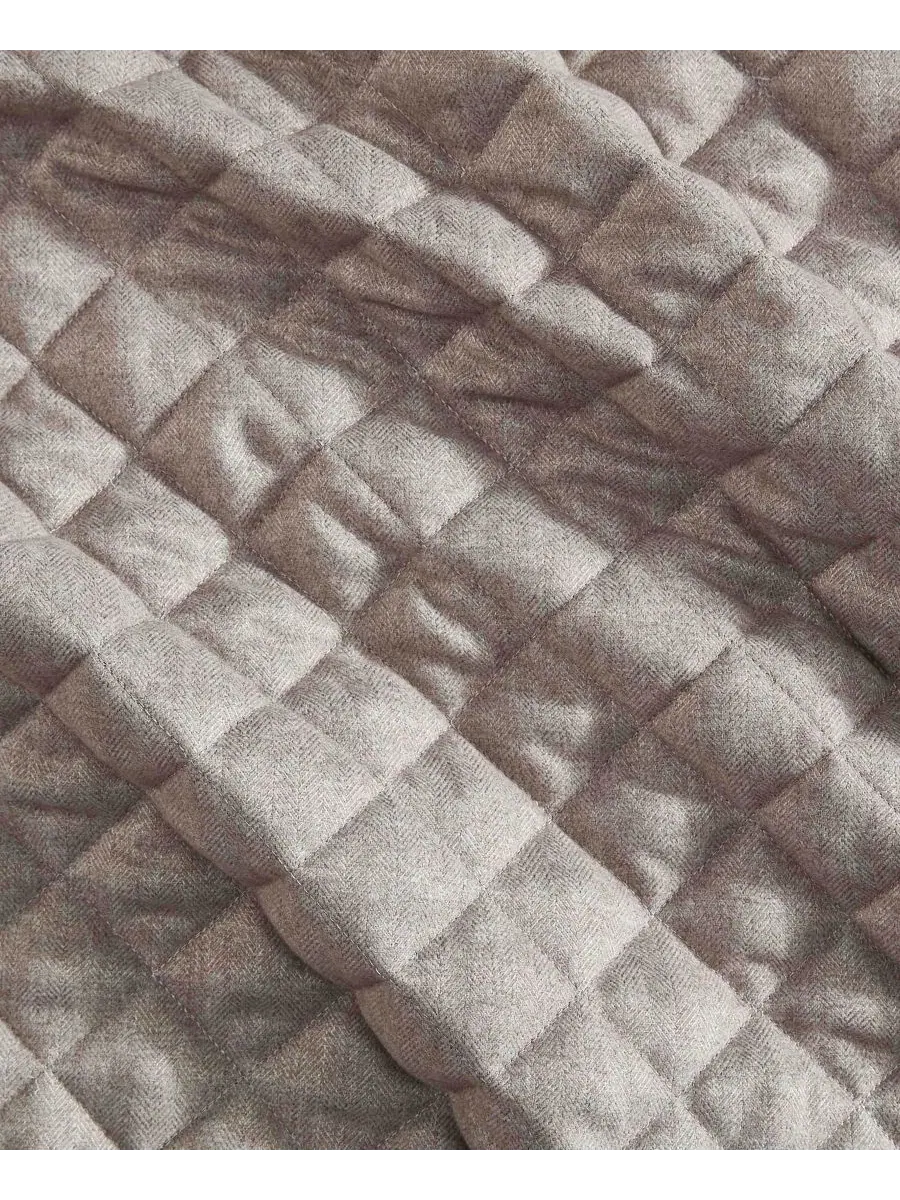 Покрывало-комплект Harlan Herringbone Riverbrook Home — изображение 3 из 6, серый