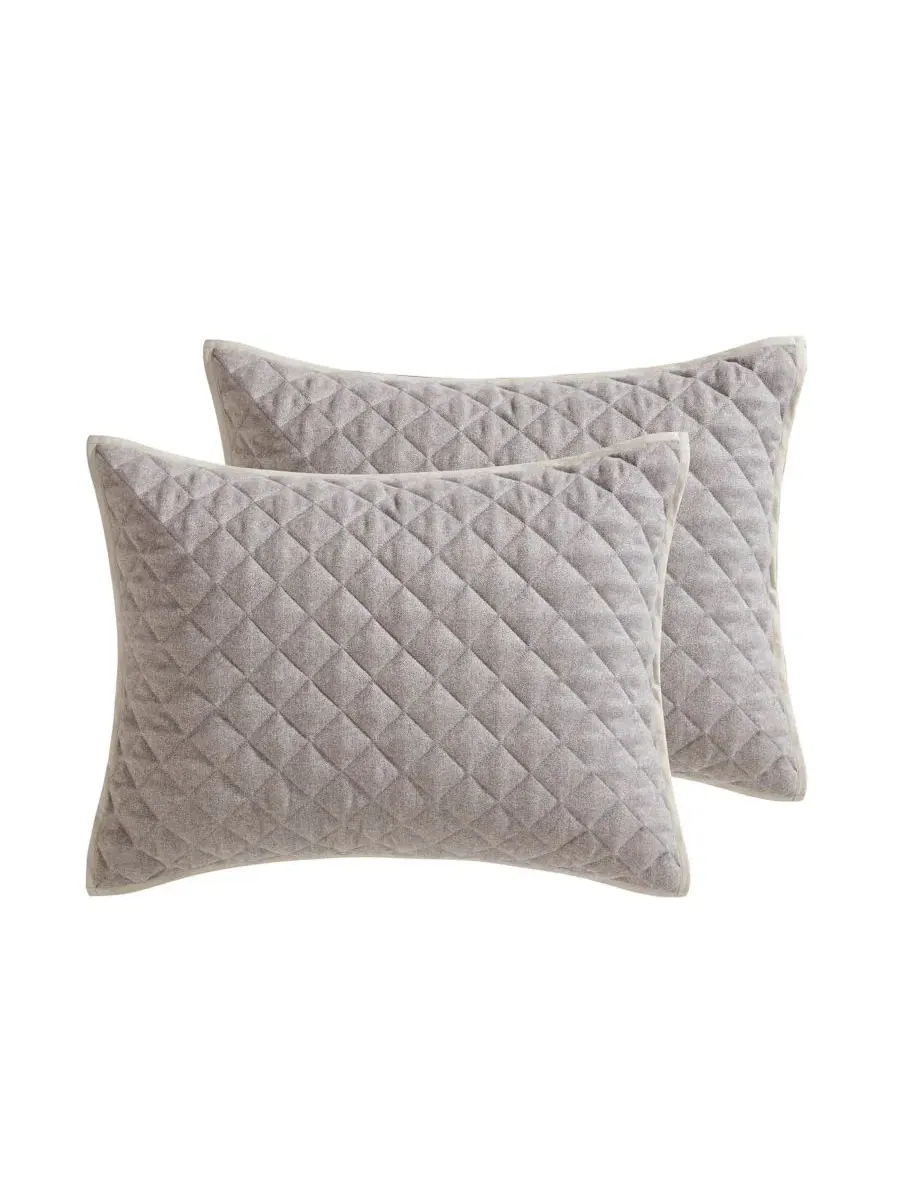 Покрывало-комплект Harlan Herringbone Riverbrook Home — изображение 5 из 6, серый