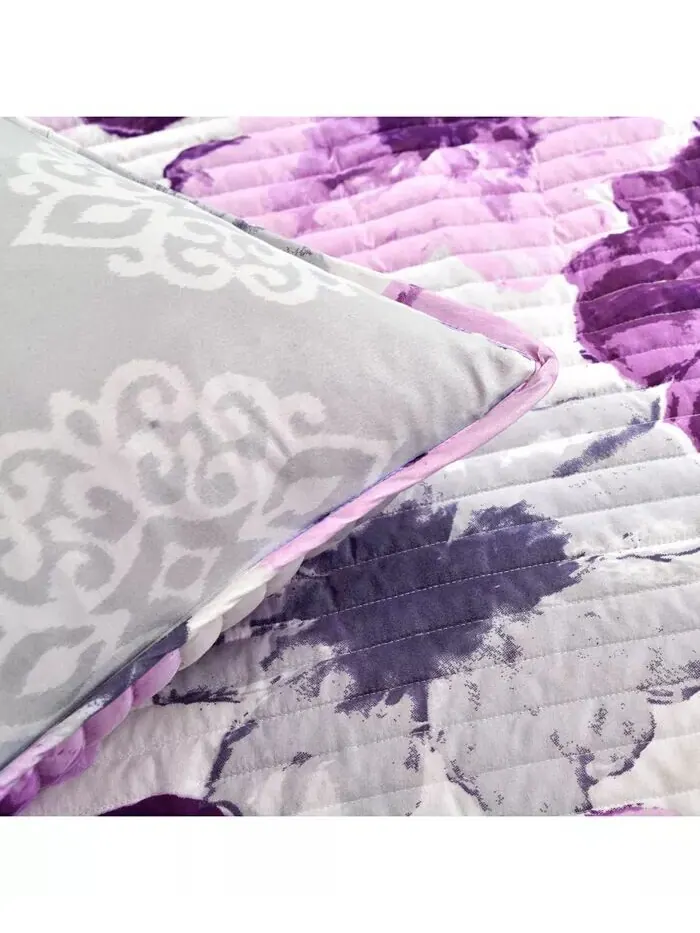 Комплект одеял Leah Lush Décor — изображение 4 из 8, серый фиолетовый