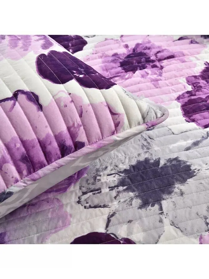 Комплект одеял Leah Lush Décor — изображение 5 из 8, серый фиолетовый